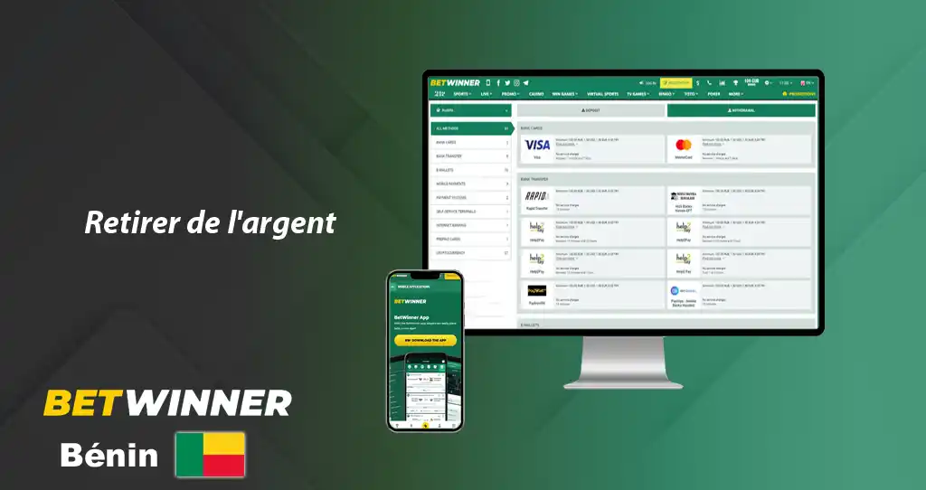 comment retirer de l'argent sur Betwinner
